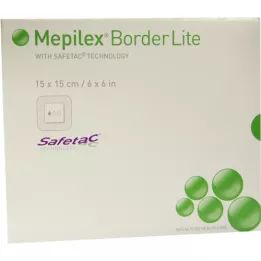 MEPILEX Border Lite skumtilslutning 15x15 cm steril, 5 stk