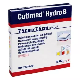 CUTIMED Hydro B Hydrok.Ver.7,5x7,5 cm med klæber, 5 stk
