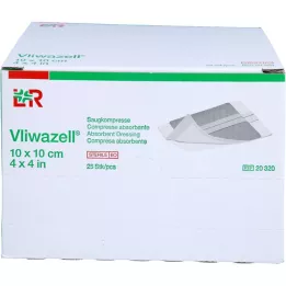 VLIWAZELL Sugekomprimerer steril 10x10 cm, 25 stk