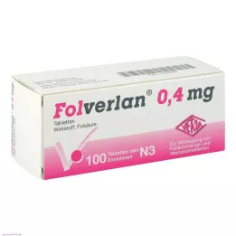 FOLVERLAN 0,4 mg tabletter, 100 stk