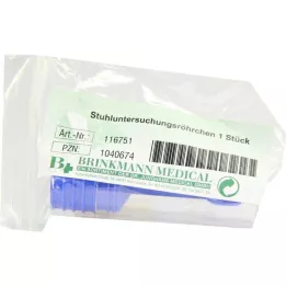 STUHLUNTERSUCHUNGSRÖHRCHEN Plast, 1 stk