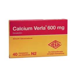 CALCIUM VERLA 600 mg filmovertrukne tabletter, 40 stk