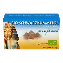 Sort spidskommen egyptiske rene kapsler, 60 stk