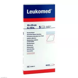 LEUKOMED steril plaster 10x25 cm, 5 stk