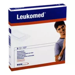 LEUKOMED steril gips 8x10 cm, 5 stk