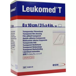LEUKOMED transparente sterile plastre 8x10 cm, 50 stk
