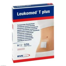 LEUKOMED transp.plus steril gips 8x10 cm, 5 stk