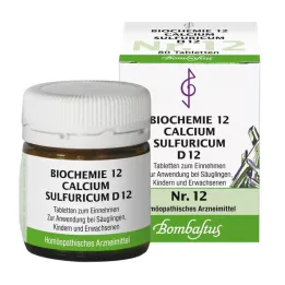 BIOCHEMIE 12 Calcium sulfuricum D 12 tabletter, 80 stk