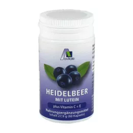 HEIDELBEER KAPSELN+Lutein+C+E, 60 stk