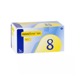 NOVOFINE 8 kanyler 0,30x8 mm, 100 stk