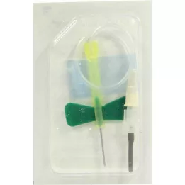 BD VACUTAINER Safety Lok 21 G 18 cm blodopsamlingssæt, 1 stk