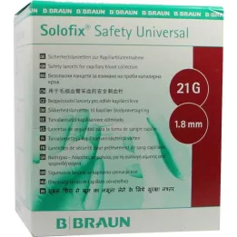 SOLOFIX Safety Univers.Lanzet.21 G 1,8 mm nål, 200 stk