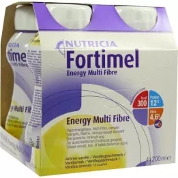 FORTIMEL Energy MultiFibre vaniljesmag, 4X200 ml