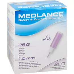 MEDLANCE plus Lite sikkerhedslancetter 25 G, 200 stk