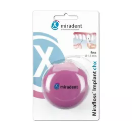 MIRADENT Tandtråd Mirafloss Implant CHX fint, 50X15 cm
