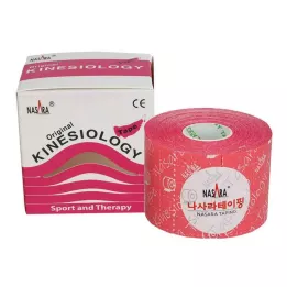 NASARA Kinesiotape 5 cmx5 m pink, 1 stk