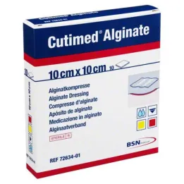Cutimed Alginat Alginat kompresser 10x10cm, 10 stk