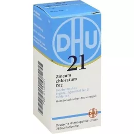 BIOCHEMIE DHU 21 Zincum chloratum D 12 tabletter, 80 stk