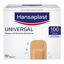 HANSAPLAST Universal Strips vandres.30x72 mm, 100 stk