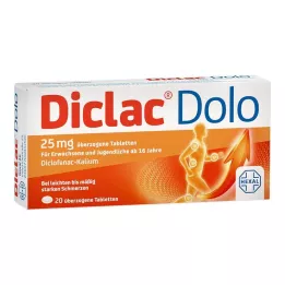 DICLAC Dolo 25 mg overtrukne tabletter, 20 stk