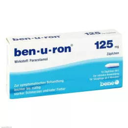 BEN-U-RON 125 mg stikpiller, 10 stk