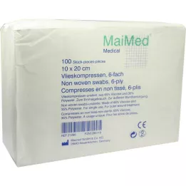 VLIESKOMPRESSEN 10x20 cm usteril 6-lags, 100 stk