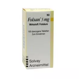 FOLSAN 5 mg tabletter, 100 stk