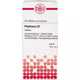PHYTOLACCA D 1 tabletter, 200 stk