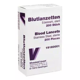 BLUTLANZETTEN Metal enkelt, 200 stk