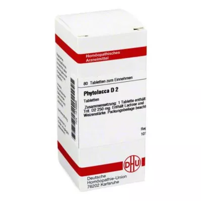 PHYTOLACCA D 2 tabletter, 80 stk PHYTOLACCA D 2 tabletter, 80 stk