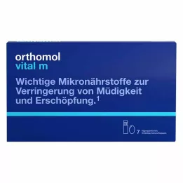 ORTHOMOL Vital M drikkeflaske/kapsel kombipakke, 7 stk