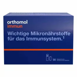 ORTHOMOL Immun drikkeflaske/tablet kombinationspakke, 30 stk
