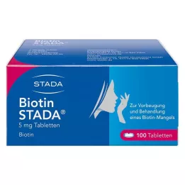 BIOTIN STADA 5 mg tabletter, 100 stk