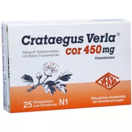 CRATAEGUS VERLA Cor 450 mg filmovertrukne tabletter, 25 stk