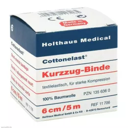 KURZZUGBINDE Bomuldslast 6 cmx5 m, 1 stk