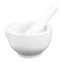 Mørtel porcelæn hvid, 1 stk