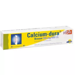 CALCIUM DURA Vit D3 brusende 600 mg/400 I.U., 20 stk