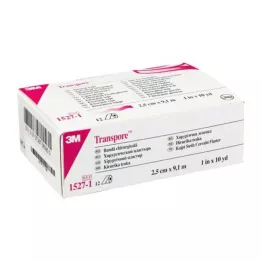 TRANSPORE 2,5 cmx9,1 m gips, 12 stk