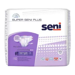 SUPER SENI Plus inkontinensbukser nat f.E.Gr.3 L, 10 stk