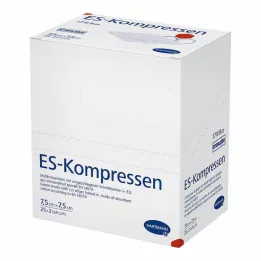 ES-KOMPRESSEN steril 7,5x7,5 cm 8-vejs, 25X2 stk