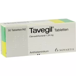 TAVEGIL Tabletter, 50 stk
