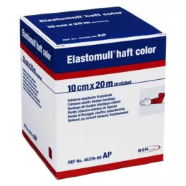 ELASTOMULL skaft farve 10 cmx20 m fikseringsmiddel rød, 1 stk