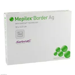 MEPILEX Border Ag skumbandage 10x12,5 cm steril, 5 stk