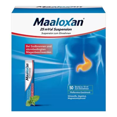 MAALOXAN 25 mVal suspension, 50X10 ml