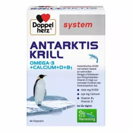 DOPPELHERZ Antarctic Krill system kapsler, 60 stk