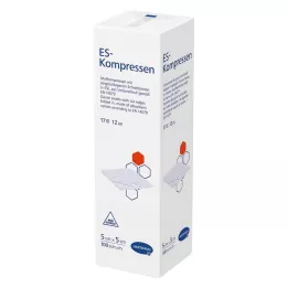 ES-KOMPRESSEN usteril 5x5 cm 12-fold, 100 stk