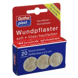 GOTHAPLAST Sårpleje blød fleece 2,5 cm, 20 stk