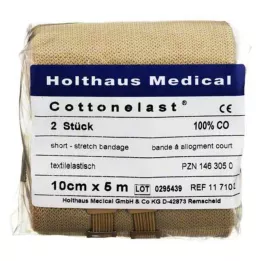 KURZZUGBINDE Bomuldslast 10 cmx5 m, 2 stk