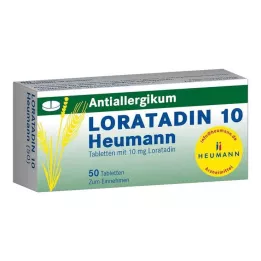 LORATADIN 10 Heumann tabletter, 50 stk