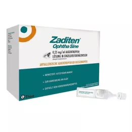 ZADITEN ophtha sine 0,25 mg/ml øjendråber enkeltdosis, 50 stk